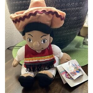 It's A Small World MEXICO BOY Walt Disney Store Bean Bag NWT
